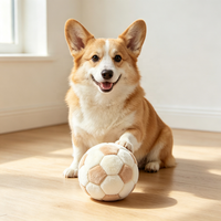 Jouet pour animaux de compagnie en peluche personnalisé OEM ODM, jouet à mâcher pour petits animaux, balle de jeu en tissu doux qui couine, cadeau de fête, approvisionnement en gros