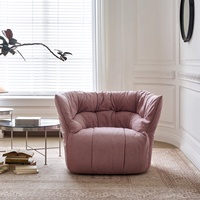 Fauteuil inclinable en velours crème moderne nordique Zayshine, salon, chambre à coucher, appartement, villa, hôtel, café, fauteuil individuel