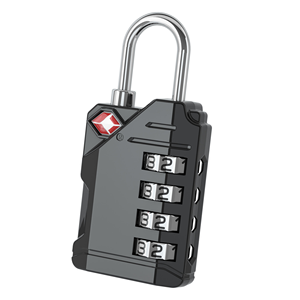 Serrure à combinaison à double levier certifiée <span class=keywords><strong>TSA007</strong></span>, en alliage de zinc à 4 chiffres, avec crochet TSA et serrure douanière - Product Image 2