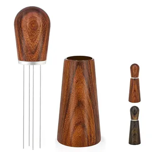 Our coffee stirrers are made of Sandalwood materials, which the surface is smooth and polished with 4 needles