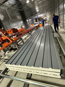 <span class=keywords><strong>Panel</strong></span> de Techo Sándwich de Aluminio y PU al por Mayor de Fábrica, Lámina Metálica Aislante Térmica para Techos con Patrón Gran Muralla - Product Image 2