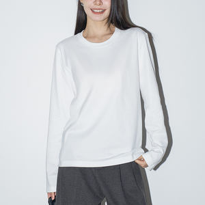 T-shirt ample à manches longues pour femme, style coréen, haut décontracté - Product Image 1