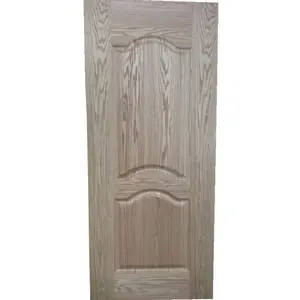 Natural wood veneer faced 3x7 okoume door skin mdf molded door skin