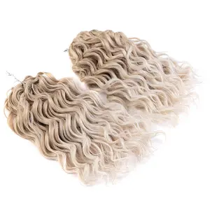 Rebecca Synthétique Deep Wavy Twist Crochet Cheveux Afro Bouclés Crochet Tresses Haute Température Fibre Tressage Extensions de Cheveux