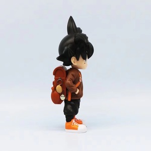<span class=keywords><strong>Sac</strong></span> d'école <span class=keywords><strong>DBZ</strong></span> avec figurines Wukong Goku version Q, modèle en PVC Dragon Z, jouet, vêtements tendance, ornement de collection, cadeau pour étudiants - Product Image 4