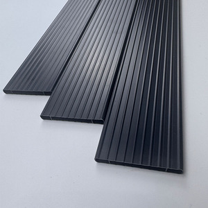 Lames de clôture d'intimité en PVC rigide, panneaux de jardin à bandes verticales 3D - Product Image 6