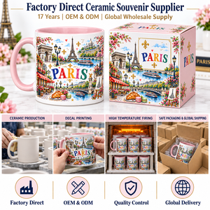 Mug en céramique souvenir <span class=keywords><strong>de</strong></span> <span class=keywords><strong>Paris</strong></span>, France, avec design <span class=keywords><strong>de</strong></span> la Tour Eiffel, boîte cadeau, articles souvenirs <span class=keywords><strong>de</strong></span> <span class=keywords><strong>Paris</strong></span> personnalisés, fournisseur en gros OEM ODM - Product Image 6