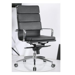 Chaise de bureau en cuir moderne et confortable 36019-1309D/B/A - Product Image 5