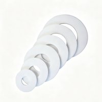Joint en PTFE de qualité alimentaire, faible friction, antiadhésif, rondelle plate en téflon pour l'étanchéité des vannes d'équipements chimiques