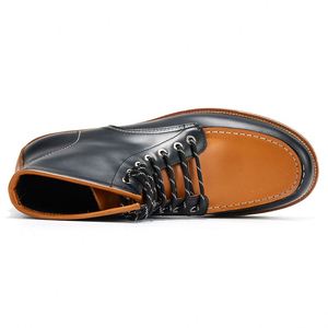 Botas de Cuero para Hombre de Alta Calidad 2024 - Botas de Tobillo Impermeables con Construcción Goodyear - Botas de Invierno Casuales con Cordones - Product Image 2