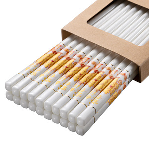 Baguettes en céramique 24,5 cm, 5 paires, qualité alimentaire, antibactériennes, anti-moisissures, usage domestique - Product Image 2