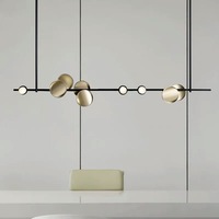 Hot Sale Esszimmer Kronleuchter Acryl Aluminium Pendel leuchten Hängelampe Home Villa Luxus Moderne Kronleuchter
