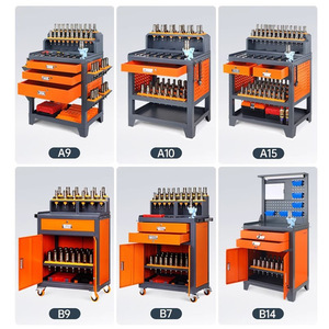 Mesa auxiliar para centro de mecanizado CNC, <span class=keywords><strong>cambiador</strong></span> de herramientas con bloqueo BT30/BT40, mesa de ajuste, marco de herramientas, modelo QZ-DJG, China continental - Product Image 3