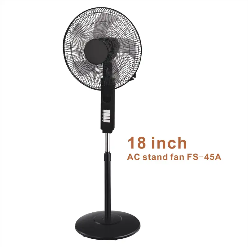 2020 new 16 inch oscillating plastic home personal electric floor base cross pedestal stand fan with timer FS-45B