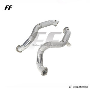 Tuyau de descente d'échappement Performance pour Aston <span class=keywords><strong>Martin</strong></span> DB11 Vantage 4.0T V8 Racing Downpipes - Product Image 2