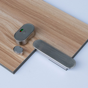 Serrure de meuble en alliage de zinc, serrure à pousser et à tirer sans clé, design moderne et minimaliste pour les lieux publics, durable - Product Image 2