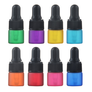 Colored Frosted <b>Dropper</b> <b>Bottles</b> 10Ml Light Proof Essential Oil Aromatherapy Sample Dispensing <b>Bottles</b> For Reagent Storage - Product Image 1