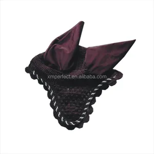 Fly Veil Horse ear net crochet Horse Fly Bonnet