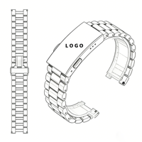 Montre de luxe professionnelle personnalisée en alliage de zinc blanc avec boucle réglable en acier inoxydable, design respirant et chanfreinage diamanté