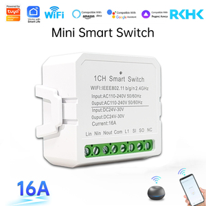 สวิตช์อัจฉริยะ RKHK Tuya Wifi Mini 16A แบบ 1 ทาง สวิตช์ <span class=keywords><strong>DIY</strong></span> ควบคุมผ่านแอป SmartLife ตั้งเวลาได้ รองรับการสั่งงานด้วยเสียงผ่าน Alexa, Google Home และ Alice - Product Image 1