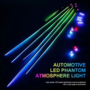 Kit de Luces Ambientales LED RGB de 12V para Auto, 64 Colores, Efecto Sinfónico, Lámpara de Atmósfera Interior para Vehículos Universales - Product Image 3