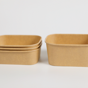 包装箱包装包装包装使い捨て生分解性紙ボウル加熱可能クラフト紙防水食品ボウル蓋付き - Product Image 5