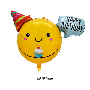 Venta al por mayor de dibujos animados de aluminio Flim Mylar globo helado coche pastel de cumpleaños globos de feliz cumpleaños - Product Image 6