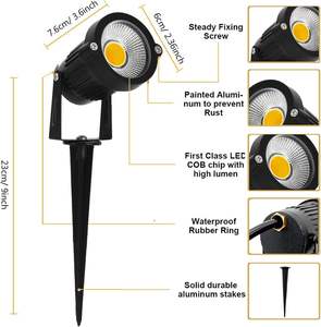 ไฟสนามหญ้า LED แบบเสียบปักดิน 5w 7w 9w 12w สำหรับสวน ลานบ้าน ทางเดิน ทางรถวิ่ง ขายส่ง - Product Image 6