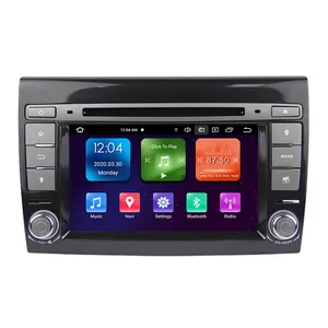 八核心Android 10.0汽车收音机GPS播放器7英寸PX5 4GB RAM DSP Carplay Android自动适合菲亚特BRAVO 2007 -- 2014 WU7071