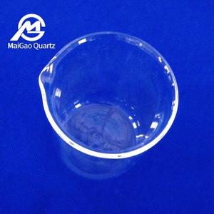 Gelas laboratorium pengukur kaca quartz skala tahan api gelas ukur Quartz gelas laboratorium kimia - Product Image 3