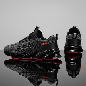 Sneakers da <span class=keywords><strong>Uomo</strong></span> di Alta Qualità <span class=keywords><strong>Taglia</strong></span> <span class=keywords><strong>46</strong></span>, Casual, Traspiranti, alla Moda, con Rialzo Interno, Tomaia in Mesh, Allacciatura - Product Image 2