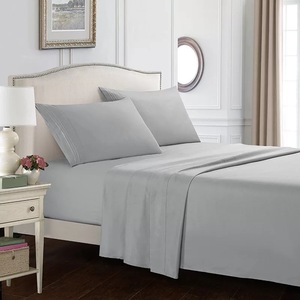 Wholesale 1800 <strong>Thread</strong> <strong>Count</strong> Microfiber Bed <strong>Sheet</strong> Set Queen Bed <strong>Sheets</strong> Set-4 Piece Side Deep Pocket Bed <strong>Sheet</strong> Set - Product Image 5