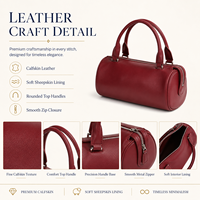 Sac à main en cuir de veau véritable et coton durable, grande capacité, sac à poignée supérieure pour femmes, sac Boston, fermeture éclair, logo personnalisé OEM