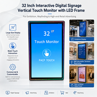Pantalla Táctil PCAP de Alta Luminosidad de 32 Pulgadas en Formato Vertical para Máquinas Expendedoras y Señalización en Centros Comerciales