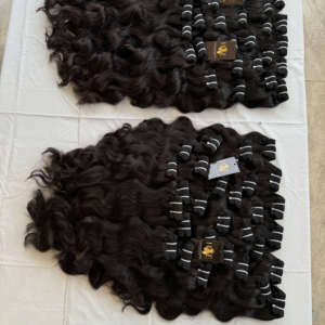 Vendeurs de cheveux vierges cambodgiens, tissage de cheveux indiens de Temple bruts, paquet de cheveux naturels vietnamiens bruts humains bouclés - Product Image 2