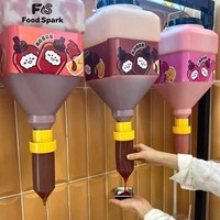 Bouteille de sauce à suspendre, grand récipient à sauce pour burgers, poulet frit, frites, usage en restauration rapide et restaurants de burgers