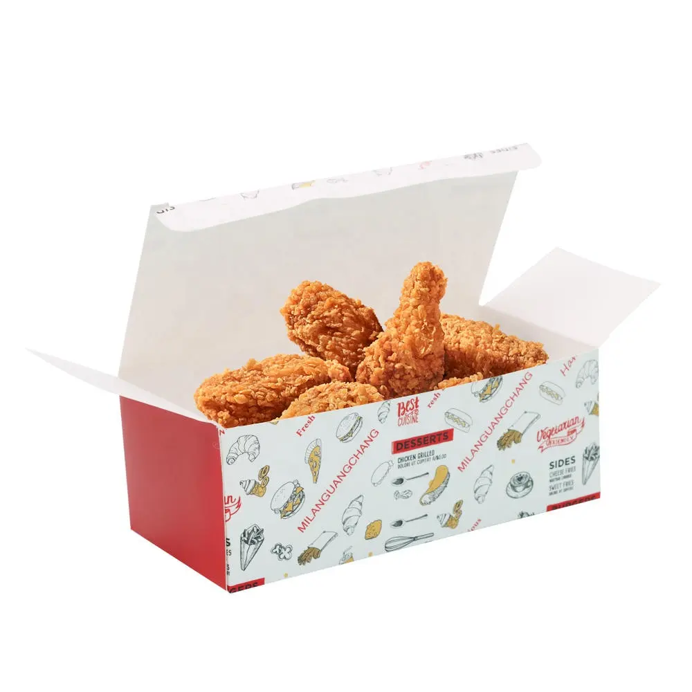 Fast-Food-Verpackungs boxen Fried Chicken Box Food Boxes Verpackung zum Mitnehmen