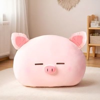 Peluche cochon mignonne à tête volumineuse, coussin doux, pour machine à attraper les peluches
