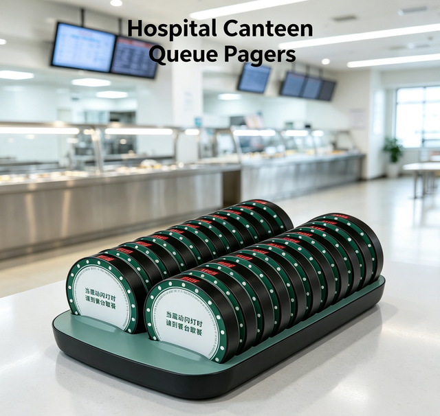 Wireless Restaurant & Clinic Calling System 24-Unit Vibration Flash Pagers with 500m Range for Cafes Fast Food Queue Management