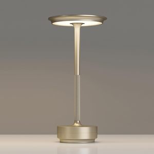 Lámpara de Escritorio Inalámbrica Retro de Metal de Lujo, Recargable, Portátil, con Sensor Táctil, Luz LED de Mesa - Product Image 1