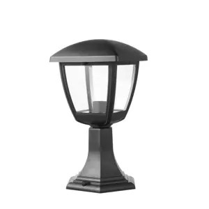 P407 220-240V Outdoor Gate Light Waterproof Ip44 Black E27 LED Garden Light 60W Lawn Lamp