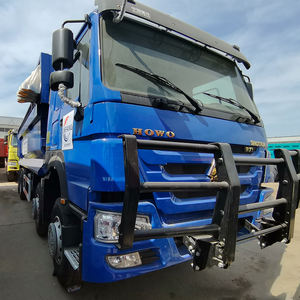 Camion à benne basculante bleu Sinotruk HOWO 8X4 L'acier léger de haute qualité à haute résistance a une forte puissance pour le transport de grosses pierres - Product Image 2