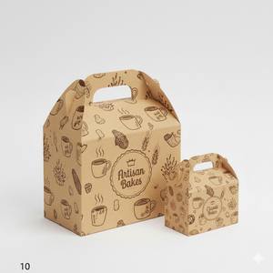 Tùy Chỉnh In Ấn <span class=keywords><strong>Gable</strong></span> Hộp Có Thể Tái Chế Trắng Bìa Bao Bì Hộp Cho Bánh Cookie Bánh Lưu Trữ - Product Image 4