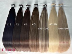 Extensiones de Cabello Indio con Punta Plana Pre-Adheridas, Ondas Profundas Sueltas de <span class=keywords><strong>22</strong></span> <span class=keywords><strong>Pulgadas</strong></span>, Extensiones de Cabello Virgen de 20 y 24 <span class=keywords><strong>Pulgadas</strong></span> - Product Image 3