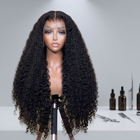 Perruque frontale en cheveux humains bouclés profonds birmans bruts, sans colle, double densité (SDD), cheveux vietnamiens bruts, perruques frontales en dentelle HD 13x4 pour femmes