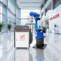 Bras robotisé Yaskawa à 6 axes en acier inoxydable, machine de soudage au laser à fibre automatique