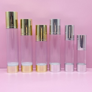 Bouteille à pompe sans air en plastique avec logo personnalisé, 30 ml, 50 ml, 100 ml, 120 ml, 80 ml, 1 oz, 4 oz, rose doré, 15 ml - Product Image 5