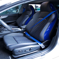 Kit de coussins de siège sport S4 S5 amélioré et housses de course en cuir personnalisées de luxe pour Audi A4 A5 B9 2017-2024