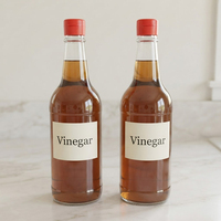 Bouteilles en verre de 500 ml avec bouchon verseur à clapet pour la sauce soja, le vinaigre et le vin de riz, assaisonnements culinaires