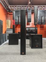 Altavoz de Columna de Sonido de Aluminio Metálico para Exteriores de 9 Pulgadas, 450W-1880W, Impermeable, para Instalación en Pared